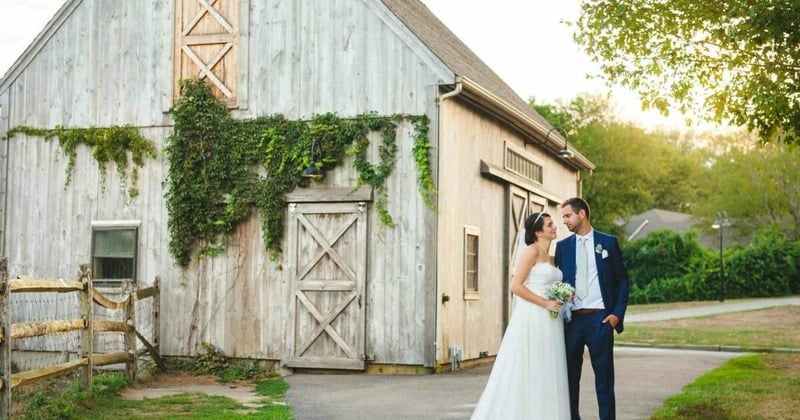 Outdoor wedding ceremony