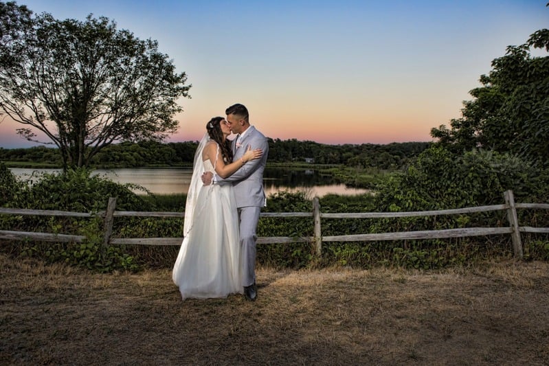 Outdoor wedding ceremony